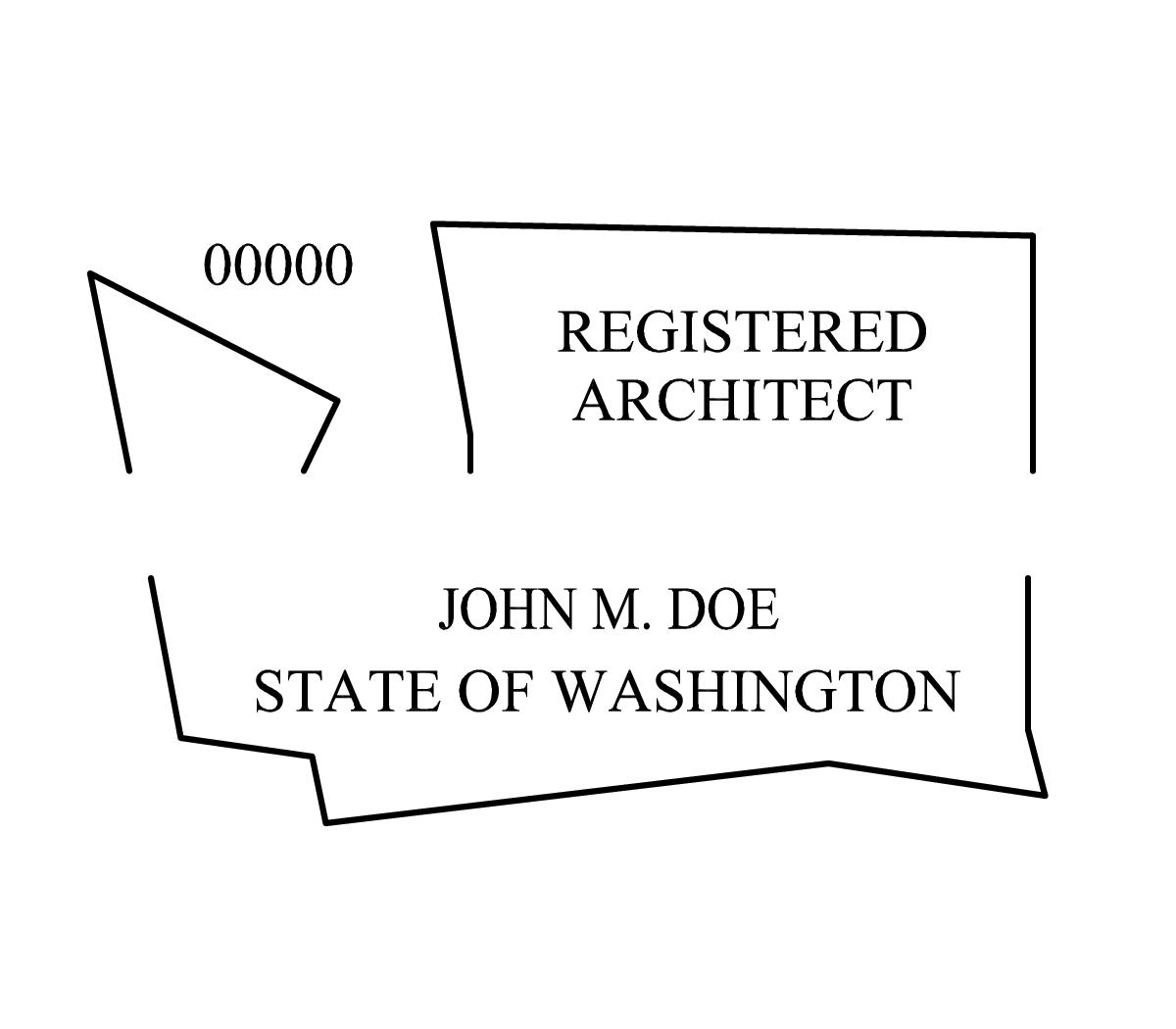 Self Inking Virginia Architect Stamp