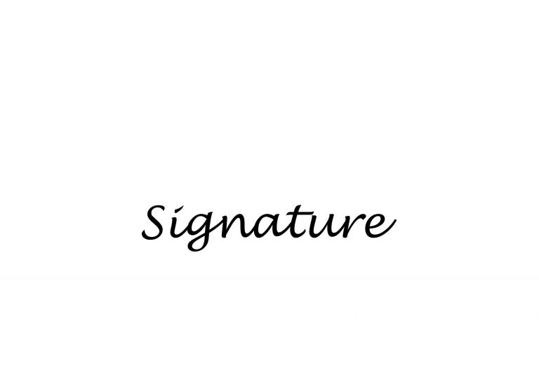 Signature stamp pe stamps