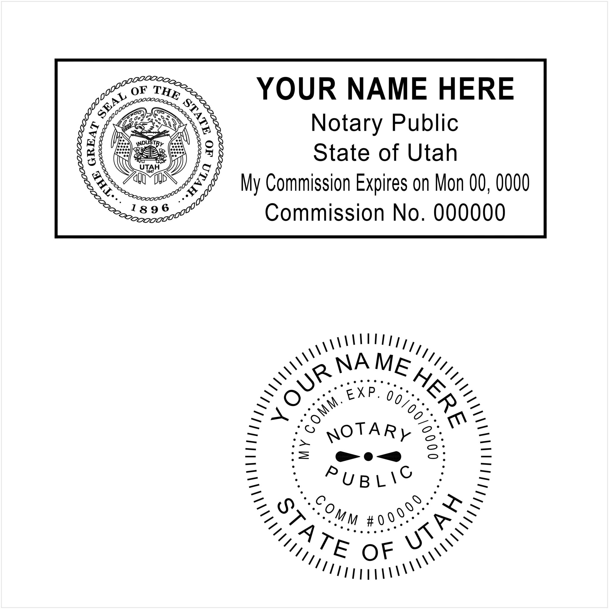 Utah Notary PE Stamps