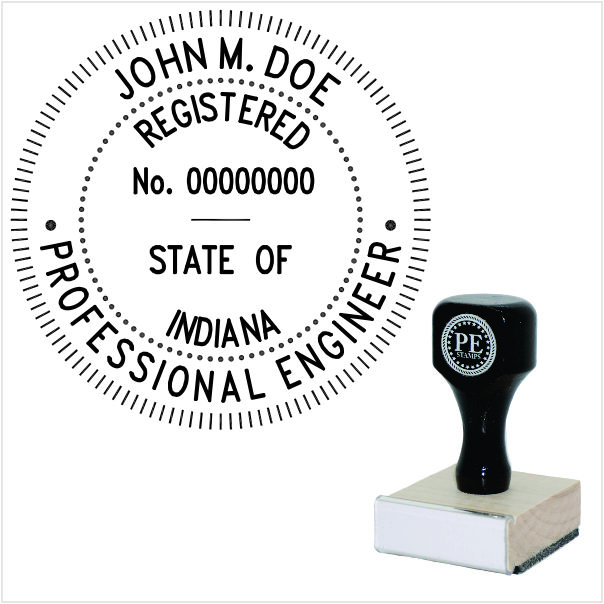 Regular Rubber Stamp - Professional Engineer Stamps