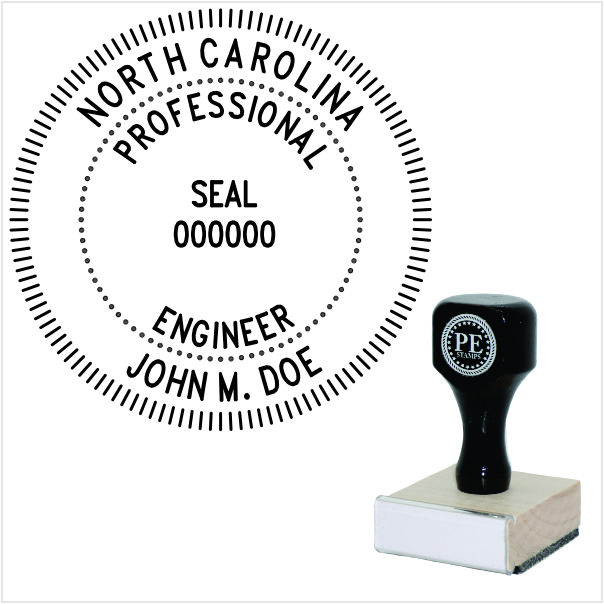 Regular Rubber Stamp - Professional Engineer Stamps