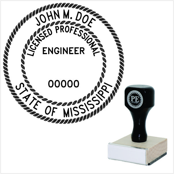 Wood Rubber Stamp Photo (MS)